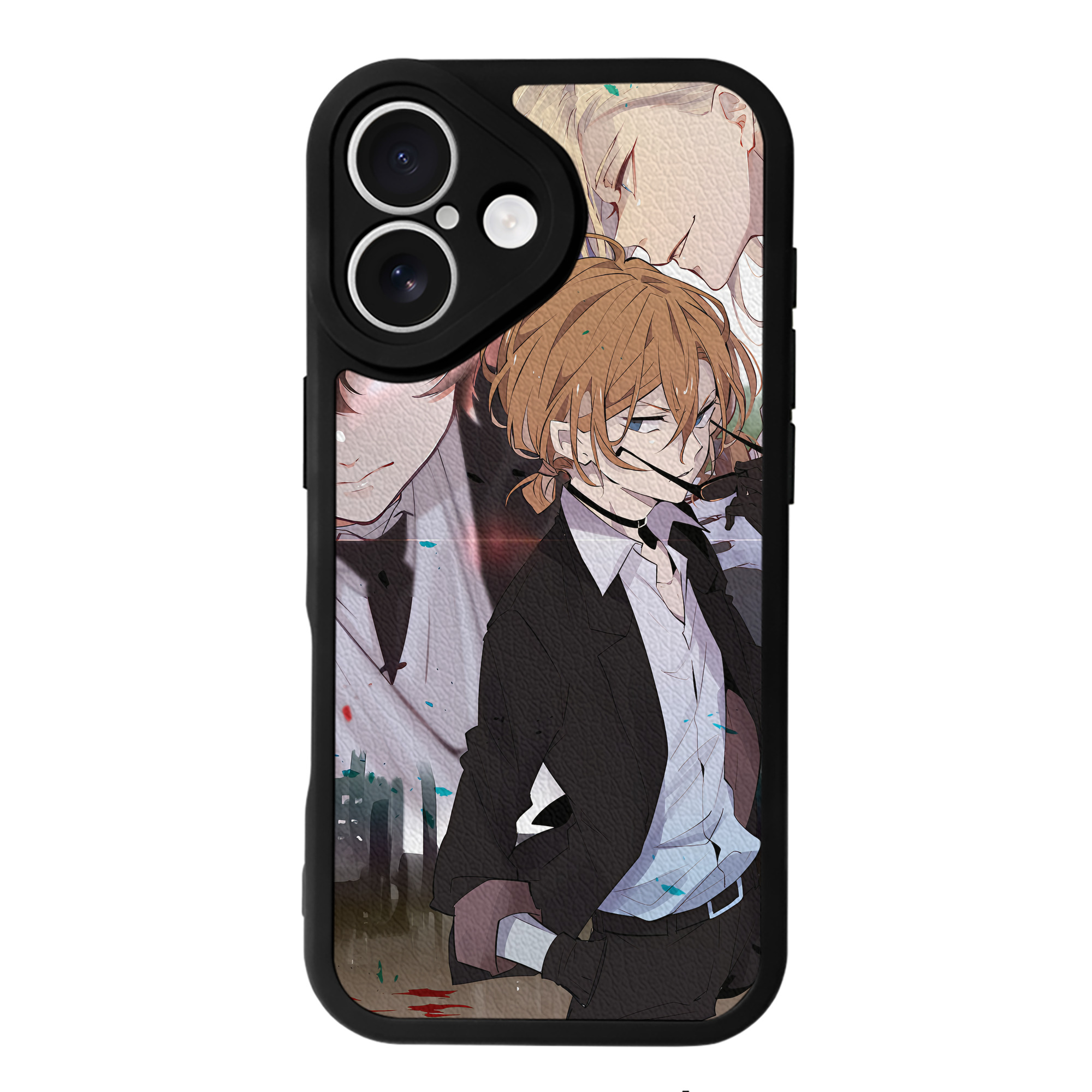 （画像用） 文豪ストレイドッグス Bungo Stray Dogs 【iPhone 16シリーズ対応】シリコンスマホケース（レザー調） 材質：シリコン